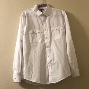 Alfani Men’s White Dress Shirt - M